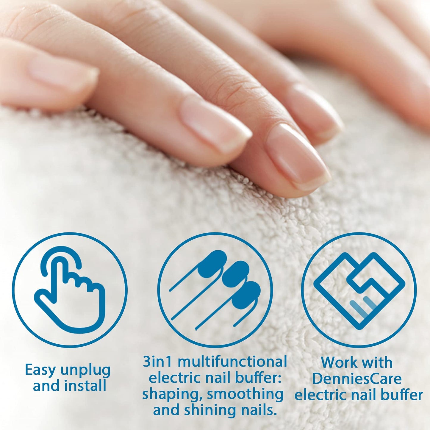 Replacement Rollers for DenniesCare Electric Nail Buffer, Filing, Buffing and Shining Beauty & Personal Care DenniesCare