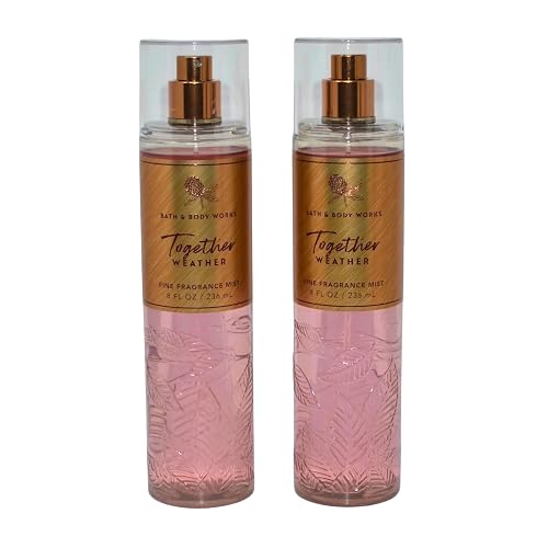 Bath & Body Works Fine Fragrance Mist, Set of 2 Bottles, 8oz Per Bottle (Together Weather) Beauty & Personal Care Bath & Body Works