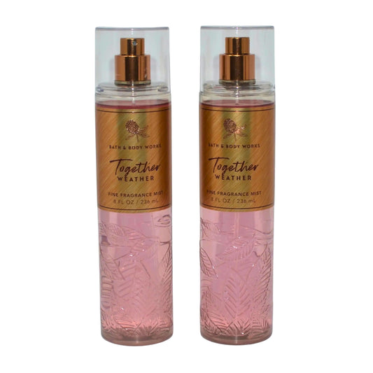 Bath & Body Works Fine Fragrance Mist, Set of 2 Bottles, 8oz Per Bottle (Together Weather) Beauty & Personal Care Bath & Body Works