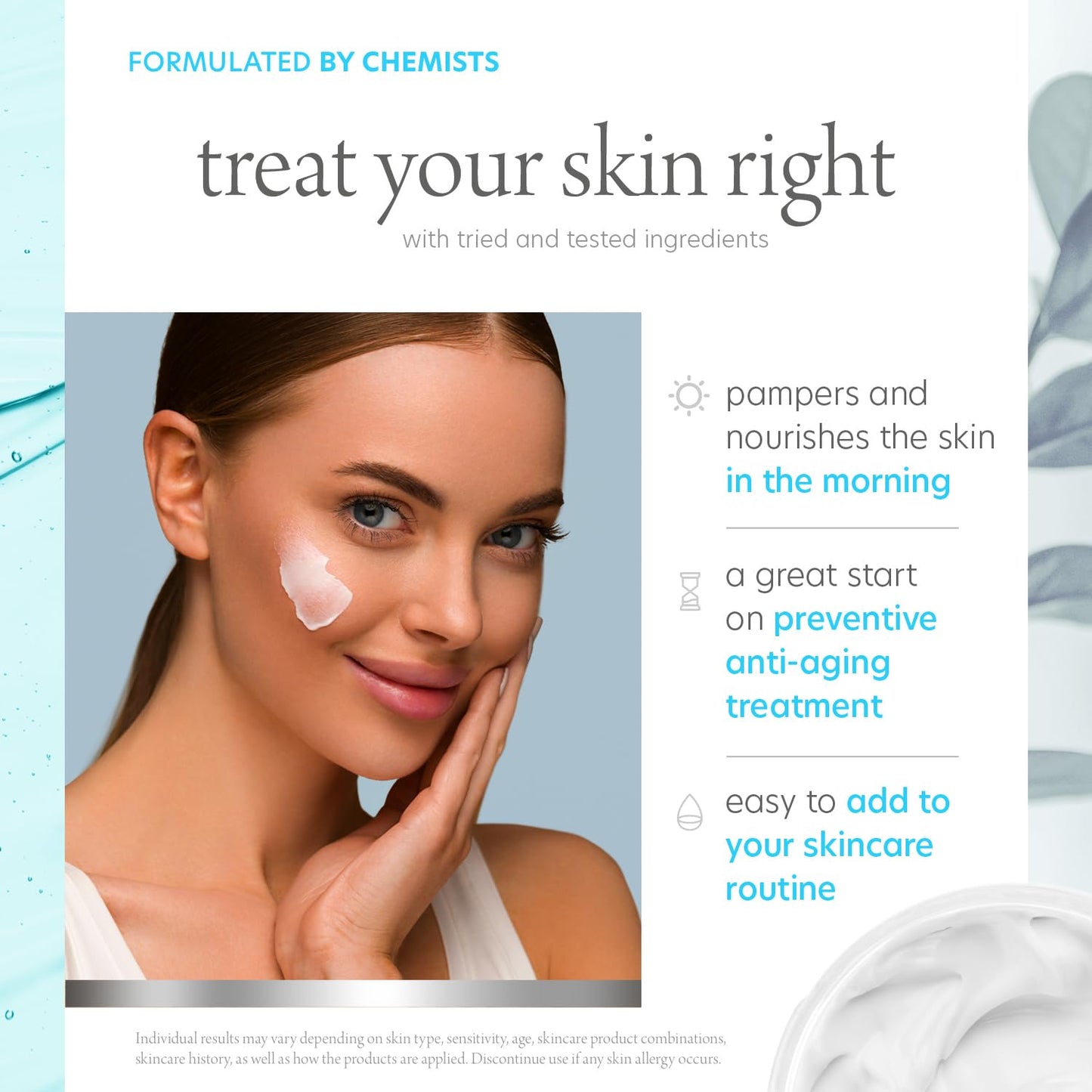 Pure Formula Hyaluronic Acid & Vitamin E Daily Face Moisturizer - Reduce Acne Scars, Fines Lines, Wrinkles, Hydrating Day Cream - Cruelty Free Korean Beauty & Personal Care Pure Formula