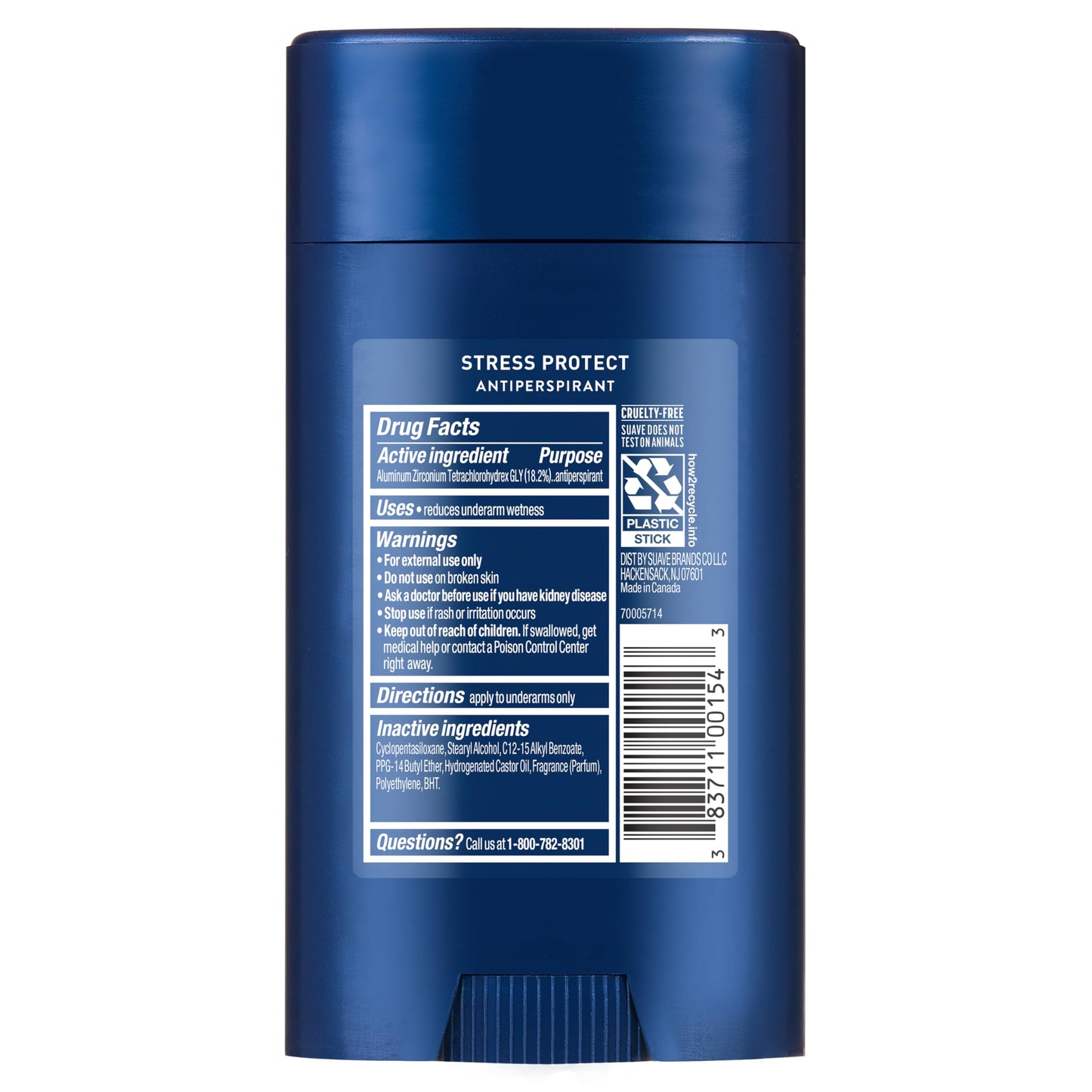 Suave Stress Protect Men’s Antiperspirant Deodorant, All Day Lavender & Cedarwood Scent, for 48hr Odor & Wetness Protection, 2.7oz, 12 Pack Beauty and Personal Care Suave