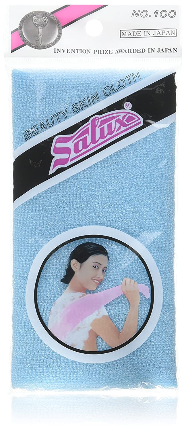 Salux Nylon Japanese Beauty Skin Bath Wash Cloth/towel (3) Blue Beauty & Personal Care SALUX
