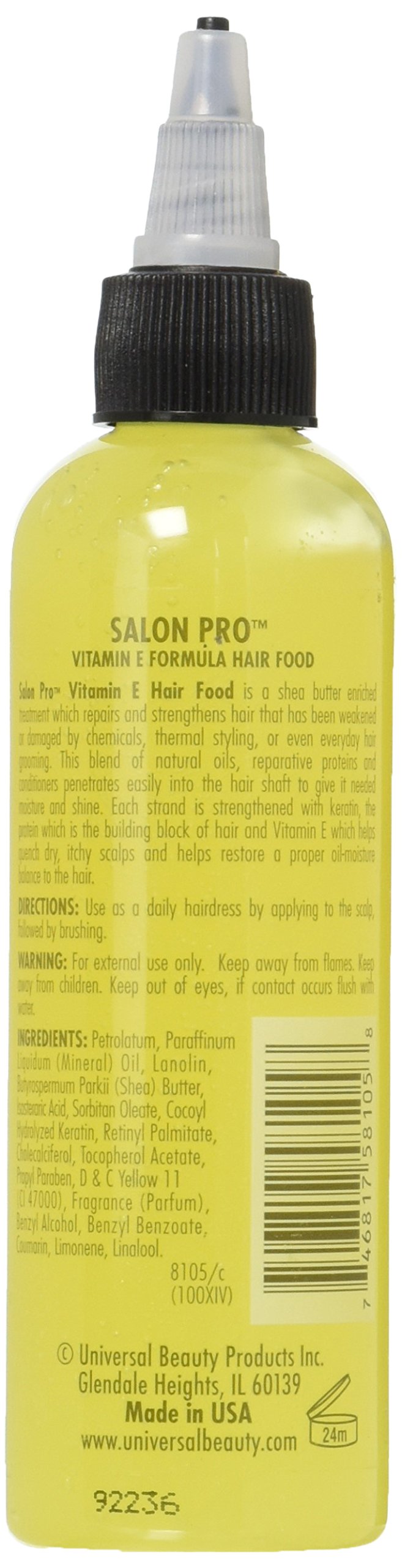 Salon Pro Hair Food, Vitamin E Formula With Shea Butter, 4 Ounce Beauty & Personal Care SalonPro