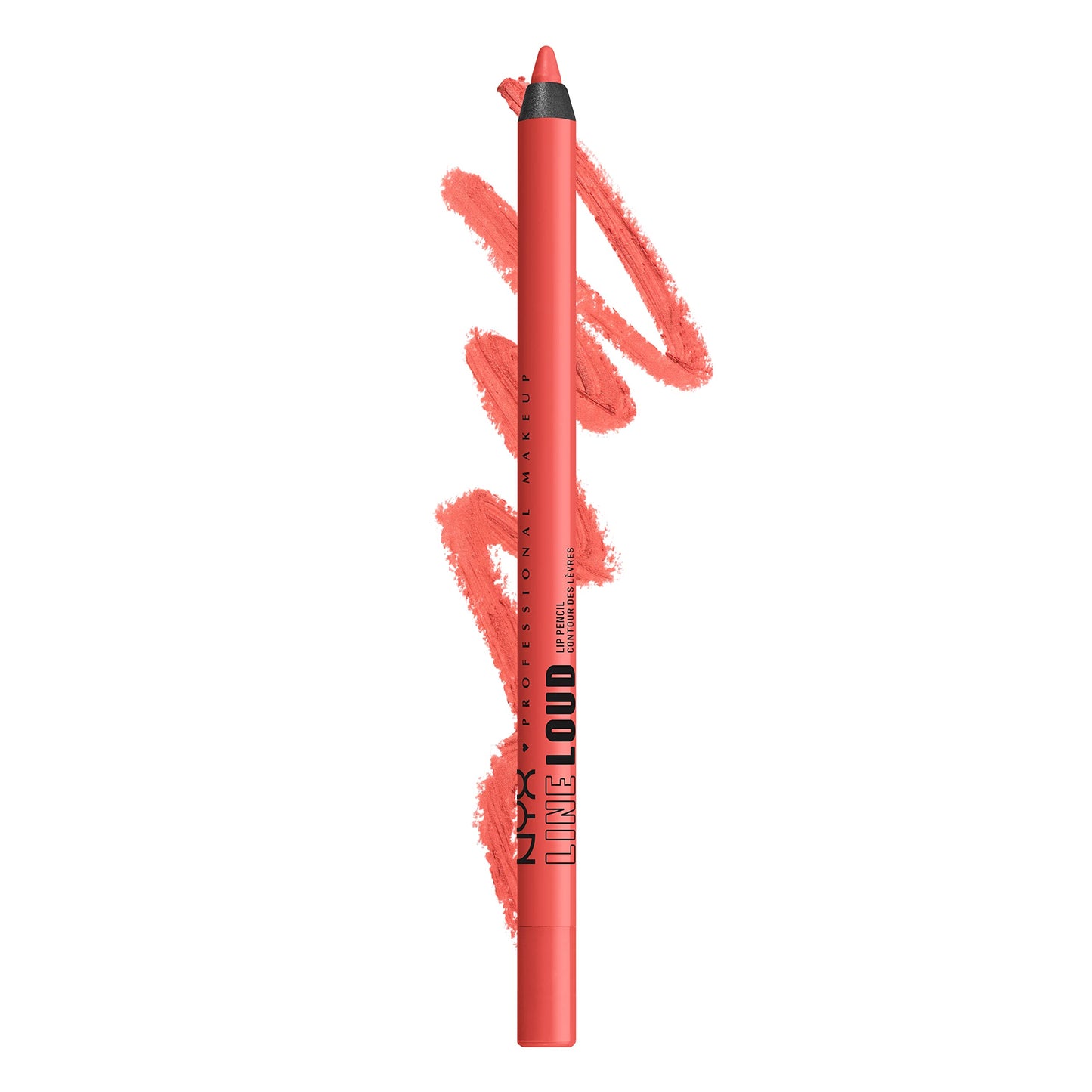 NYX PROFESSIONAL MAKEUP Line Loud Lip Liner, Longwear and Pigmented Lip Pencil with Jojoba Oil & Vitamin E - Stay Stuntin' (Midtone Bright Orange) Beauty & Personal Care NYX PROFESSIONAL MAKEUP