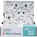 ForPro FUN Meow Magic 5" Foil Sheets, Aluminum Foil, Pop-Up Foil Dispenser, Hair Foils for Color Application and Highlighting Services, Food Safe, 5” Beauty & Personal Care ForPro Professional Collection