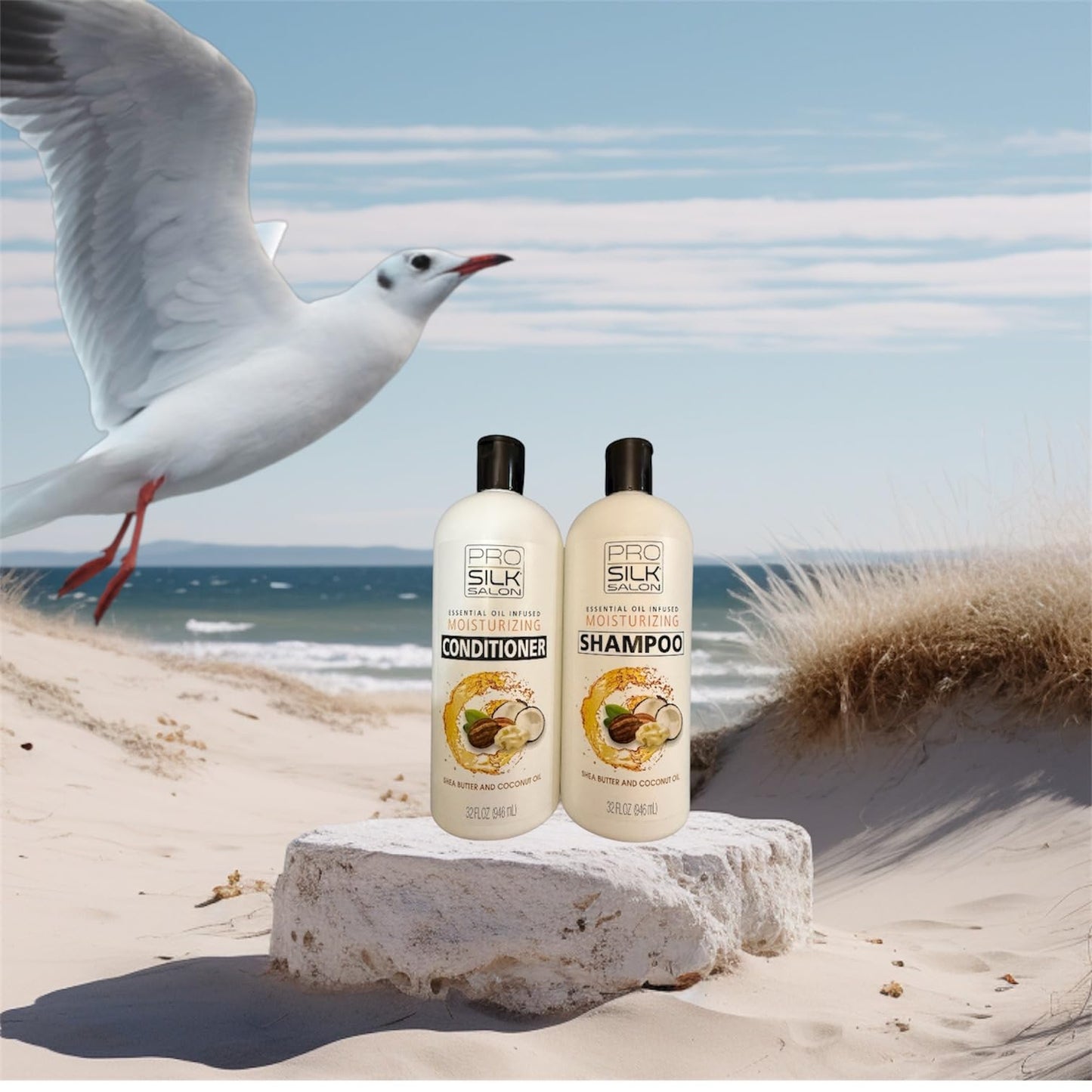 Pro silk salon - duo shampo& conditioner -shea butter and coconut oil Beauty & Personal Care Pro silk salon