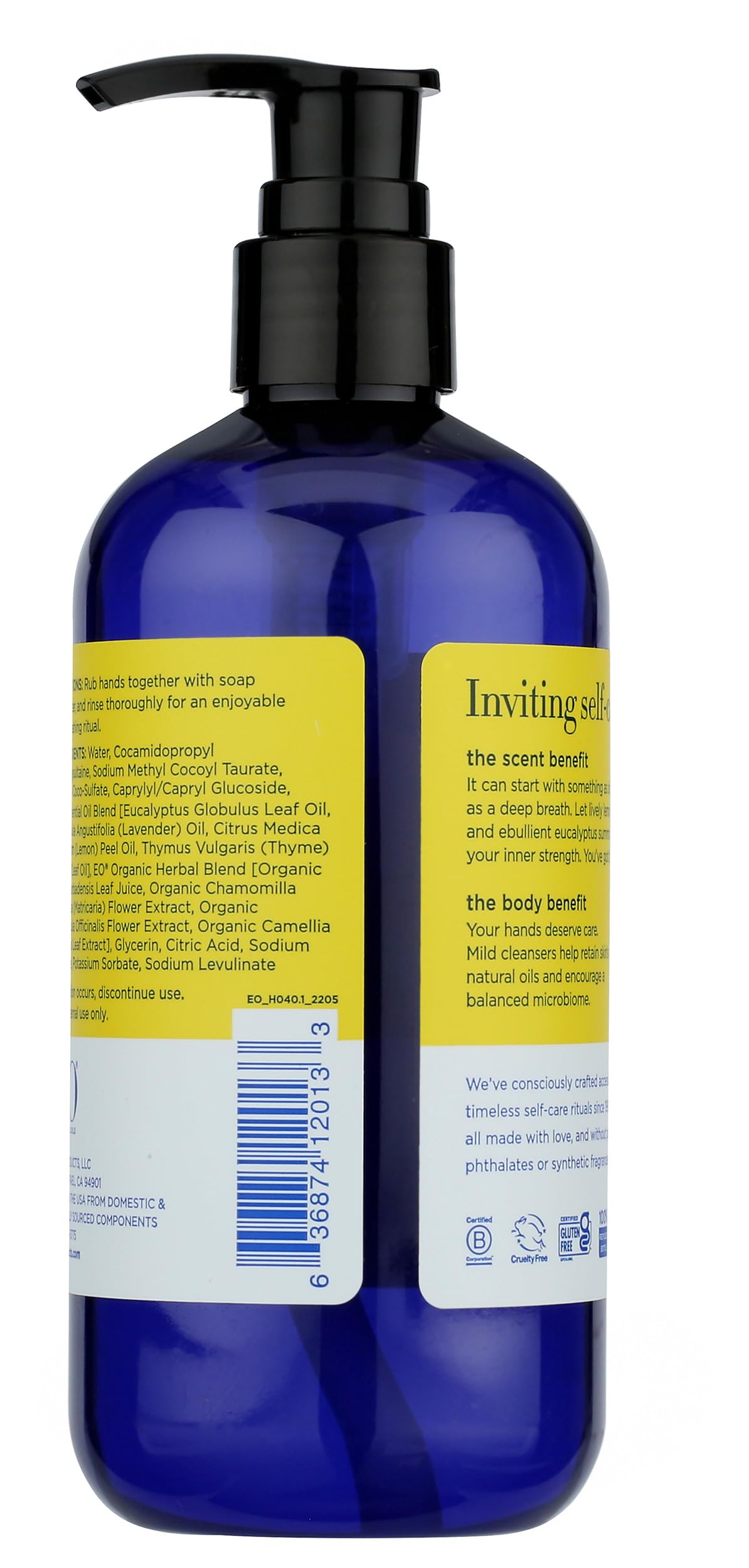 EO, Hand Soap Lemon Eucalyptus, 12 Fl Oz Beauty & Personal Care EO