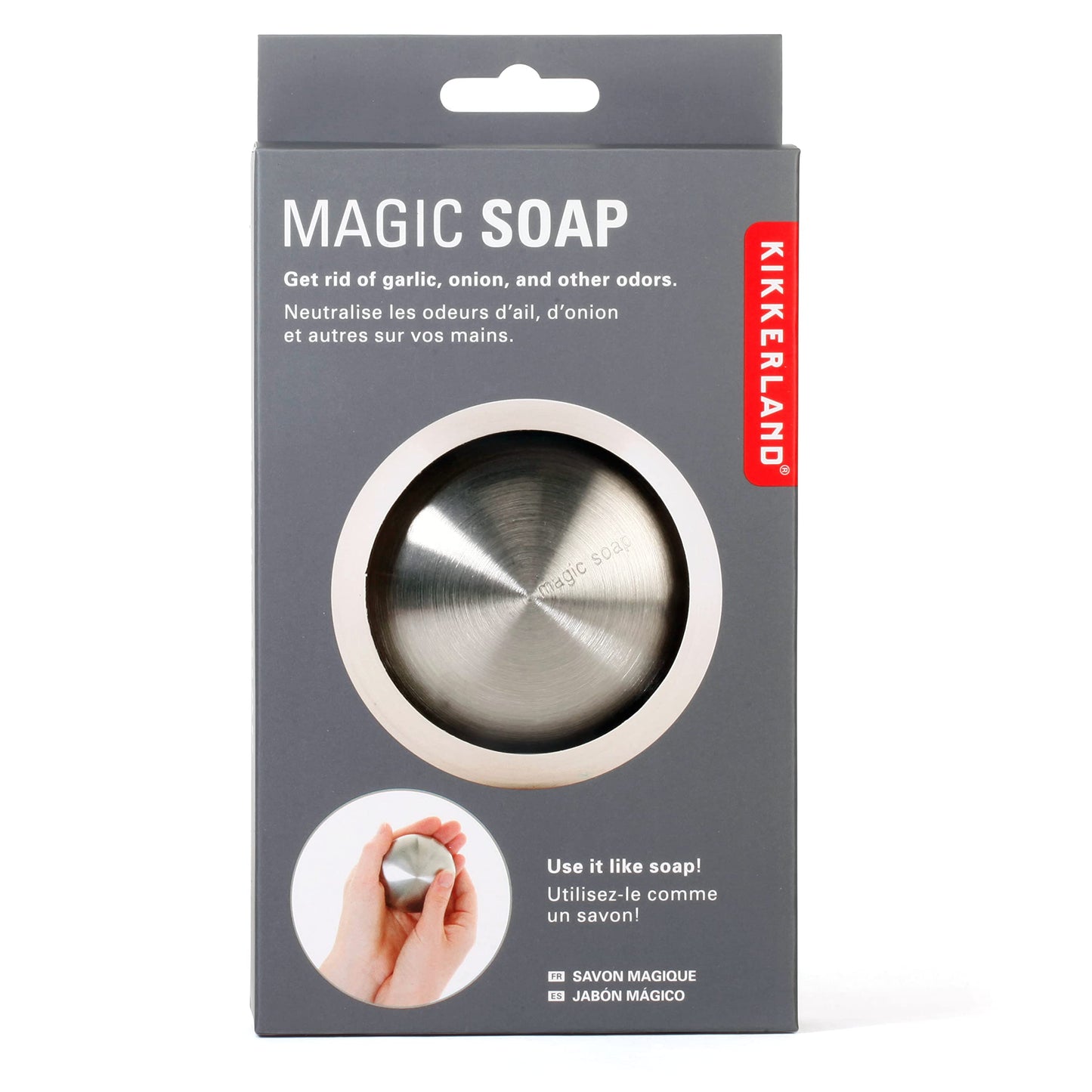 Kikkerland Stainless Steel Bar Magic Soap Odor Remover, Original Beauty & Personal Care Kikkerland