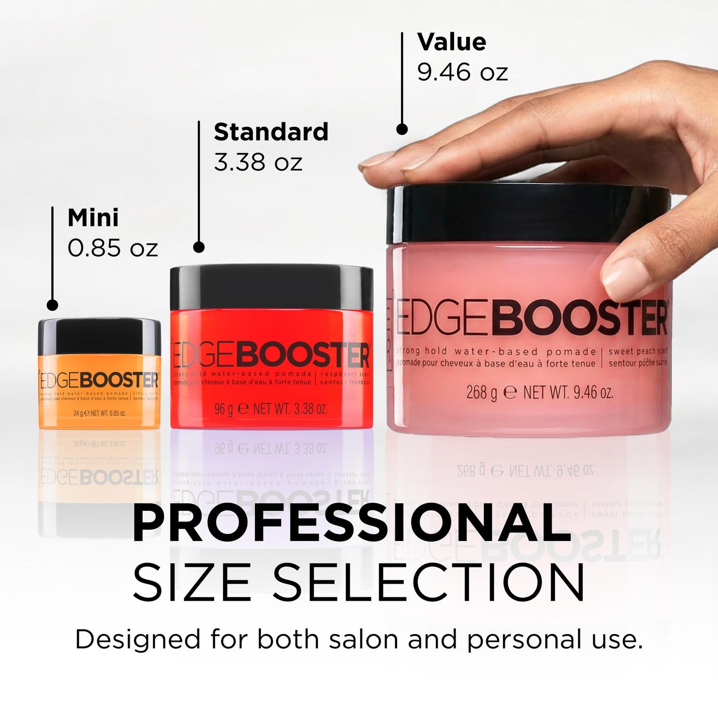 Style Factor EDGE BOOSTER Strong Hold Water-Based Pomade | Formulated with Argan Oil for Moisture & High Shine | Long Lasting Edge Control Gel | Beauty & Personal Care Style Factor