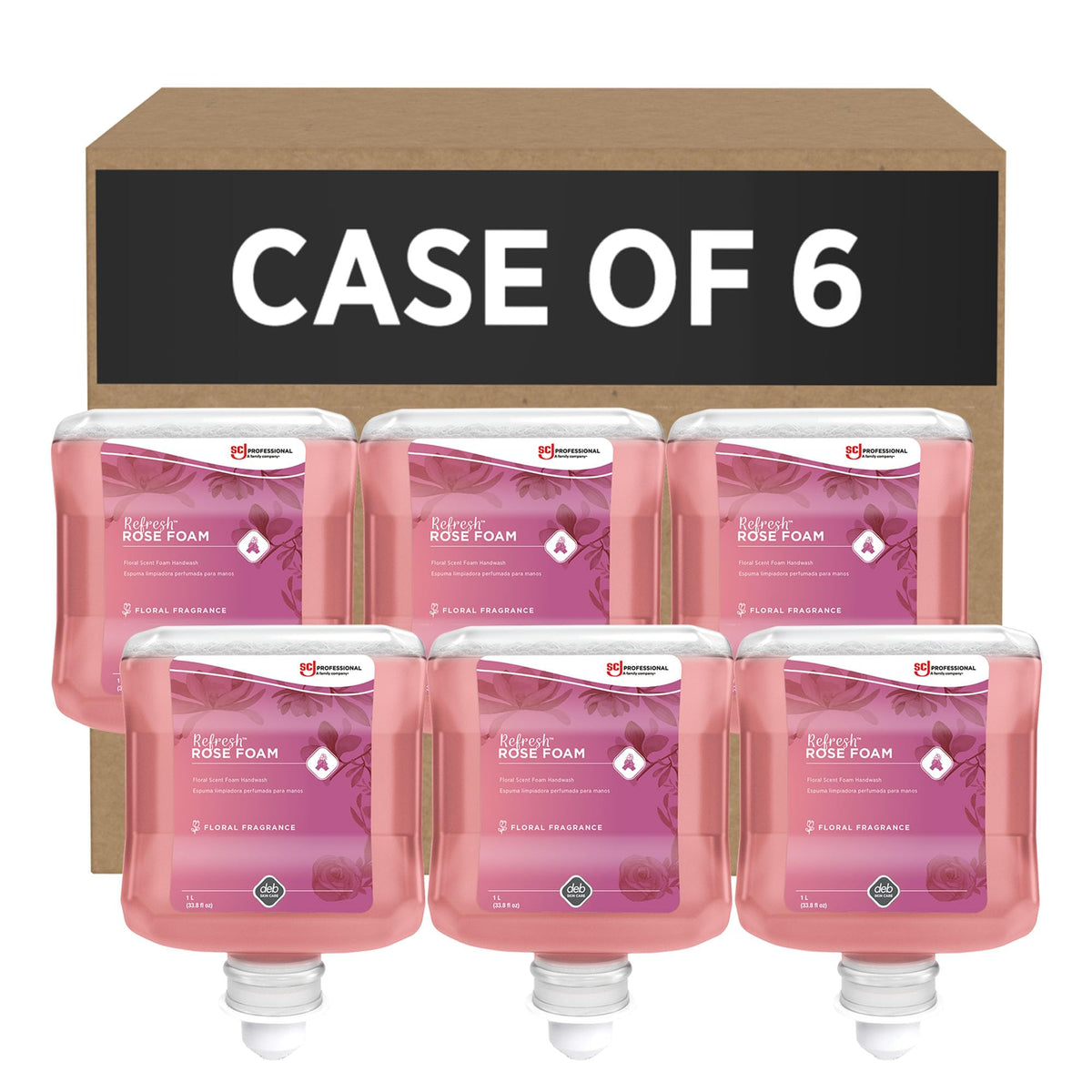 SC Johnson Professional REFRESH ROSE FOAM HAND SOAP 1 LITERS, 6 PACK Beauty & Personal Care SC Johnson Professional