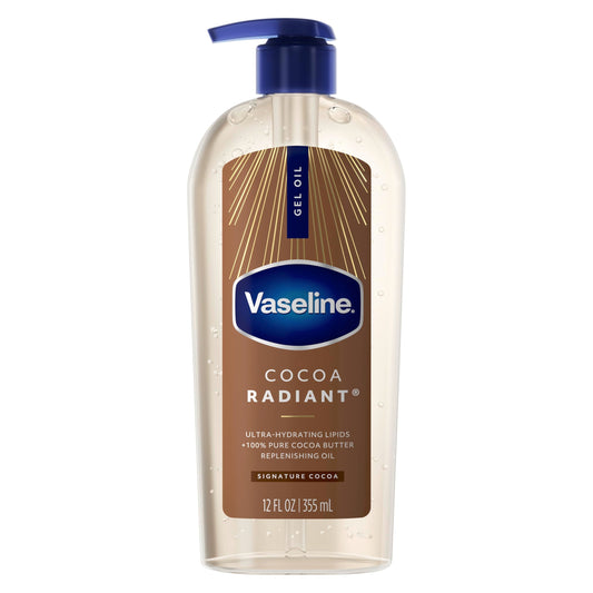Vaseline Intensive Care Cocoa Radiant Body Gel Oil with 100% Pure Cocoa Butter, 12 oz Beauty & Personal Care Vaseline