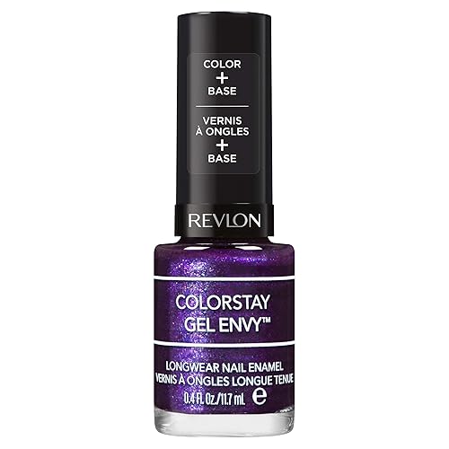Revlon ColorStay Gel Envy Longwear Nail Polish, with Built-in Base Coat & Glossy Shine Finish, in Blue/Green, 430 Showtime, 0.4 oz Beauty & Personal Care REVLON