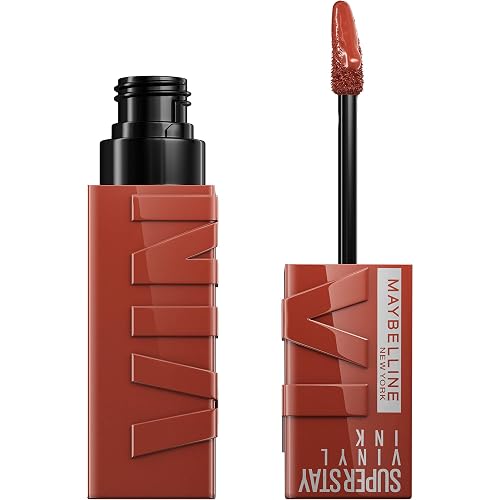 Maybelline Super Stay Vinyl Ink Longwear No-Budge Liquid Lipcolor Makeup, Highly Pigmented Color and Instant Shine, Extra, Red Lipstick, 0.14 fl oz, 1 Beauty & Personal Care MAYBELLINE
