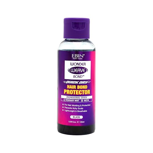 EBIN NEW YORK WONDER WEAVE BOND HAIR BOND PROTECTOR - BLACK 3.38 fl.oz(100ML) Beauty & Personal Care EBIN NEW YORK