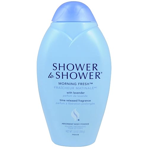 Shower to Shower Morning Fresh Body Powder with Lavender for Men & Women, Talc Free,- 13 Oz. (10-Pack) Beauty & Personal Care Shower To Shower