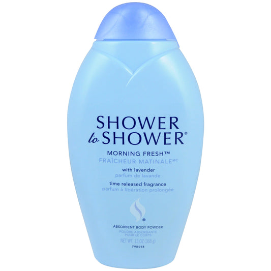 Shower to Shower Morning Fresh Body Powder with Lavender for Men & Women, Talc Free,- 13 Oz. (10-Pack) Beauty & Personal Care Shower To Shower