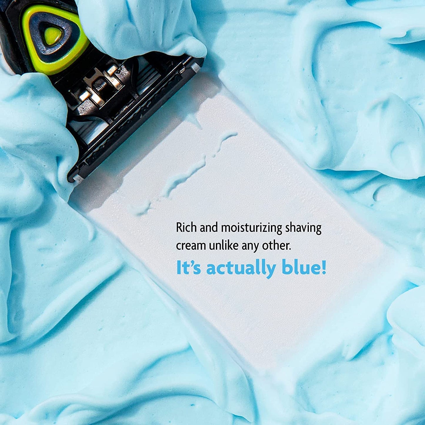 Pacific Shaving Company Blue Shaving Cream - Foaming Colorful Shaving Cream - Hydrating, Redness Reducing + Irritation Free Shave Cream (7 Oz) Beauty & Personal Care Pacific Shaving Company