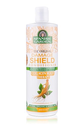 Spanish Garden Damage Shield Conditioner| Collagen Root Therapy with Organic Oils, Natural Vitamins, and Herbal Extracts | For Weak & Fragile Hair, 16 Beauty & Personal Care Spanish Garden