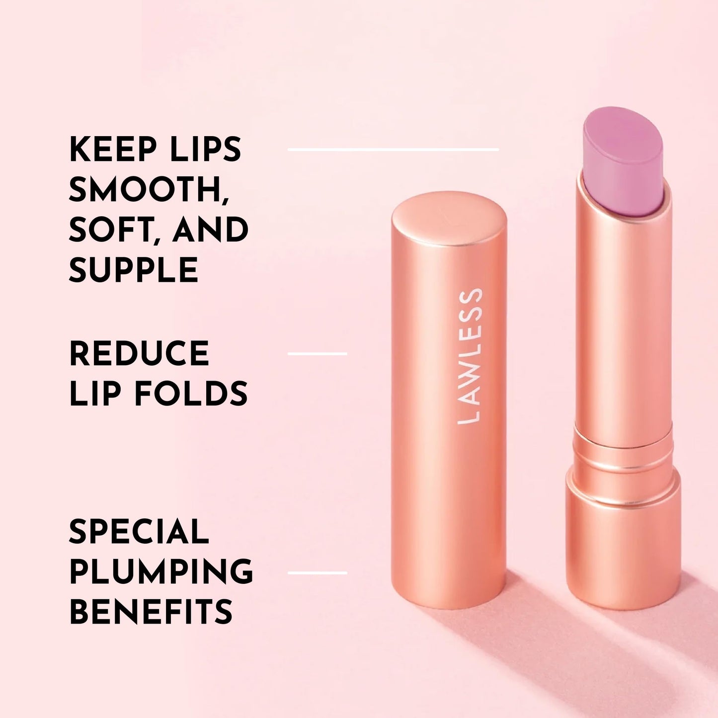 LAWLESS Women's Forget the Filler Lip Plumping Line Smoothing Tinted Balm, Cupid, 0.09 Ounce Beauty and Personal Care LAWLESS