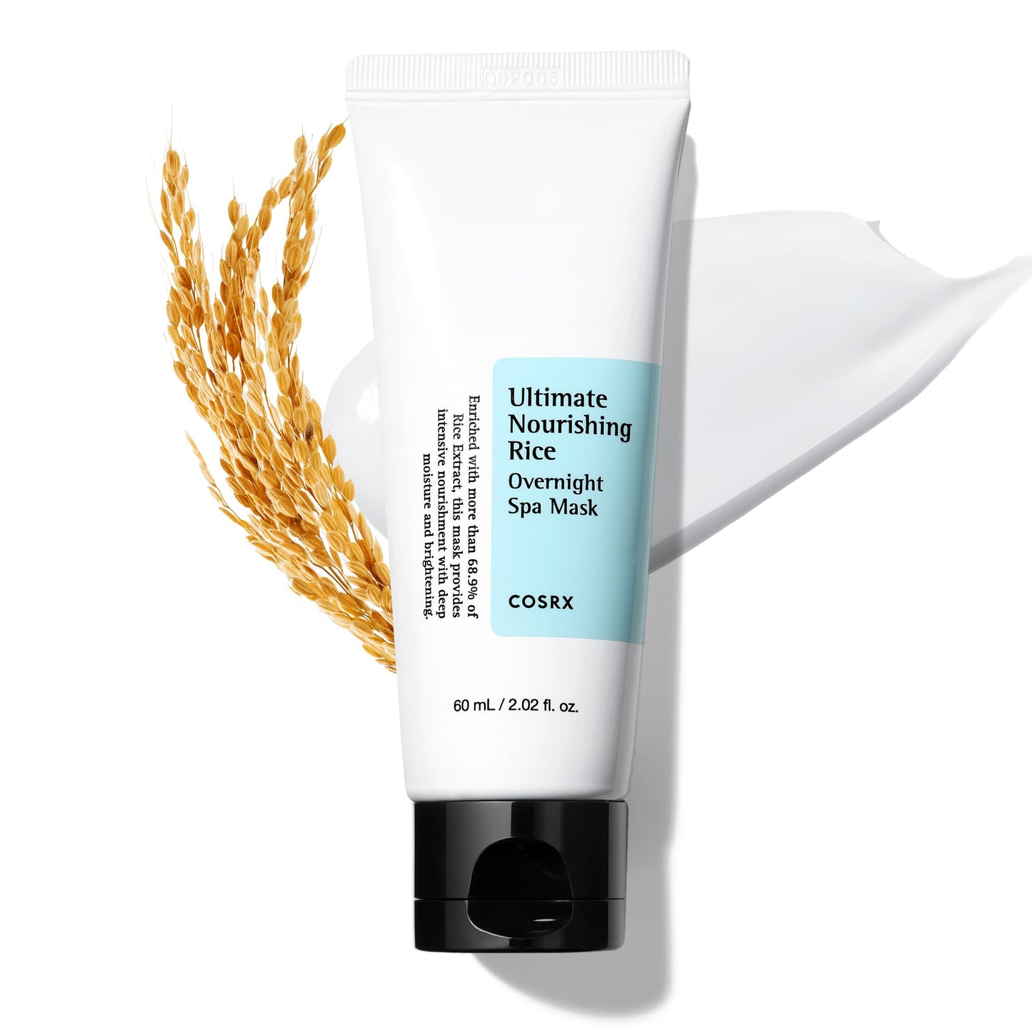 COSRX Ultimate Nourishing Rice Overnight Spa Mask, 60ml / 2.02 fl.oz | Rice Extract 68% and Niacinamide 2%, Korean Skin Care, Animal Testing Free Beauty & Personal Care COSRX