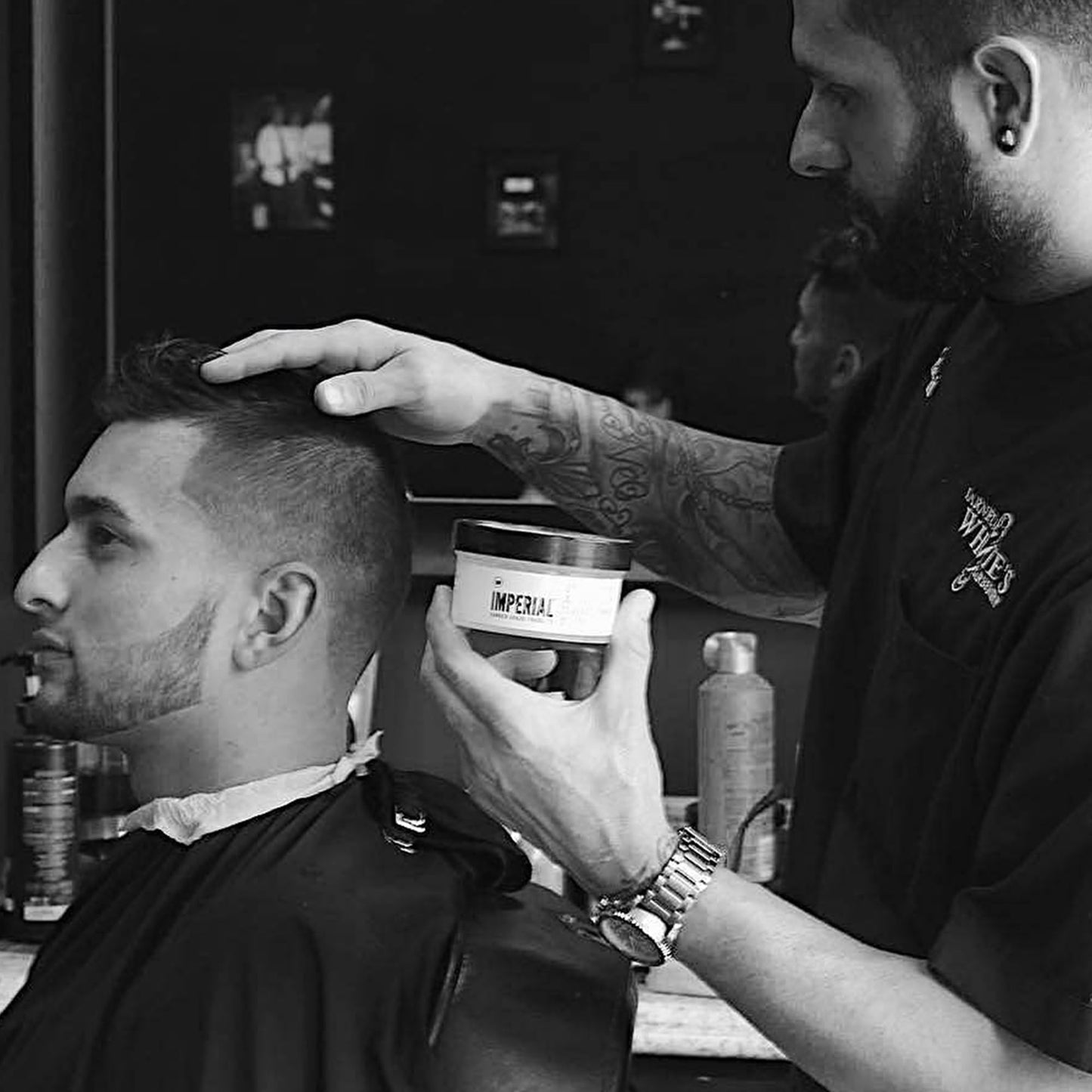 Imperial Barber Grade Products | Classic Pomade, 6 oz | Strong Hold | Low Shine | Water-Based | Easy to Wash Out | For Tight Holds and Styles Beauty & Personal Care Imperial Barber Grade Products