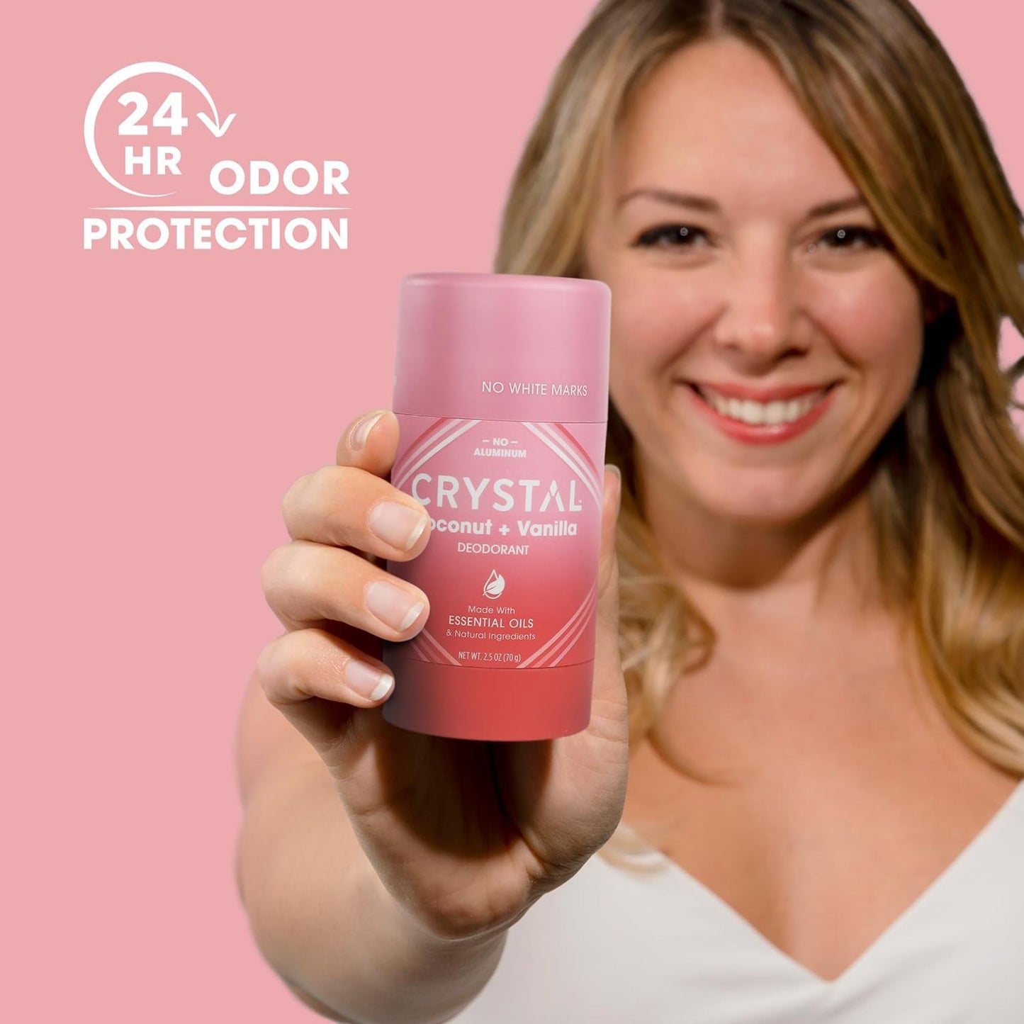 CRYSTAL Deodorant Magnesium Solid Stick Natural Deodorant, Non-Irritating Aluminum Free Deodorant, Safely and Effectively Fights Odor, Baking Soda Beauty and Personal Care Crystal Essence