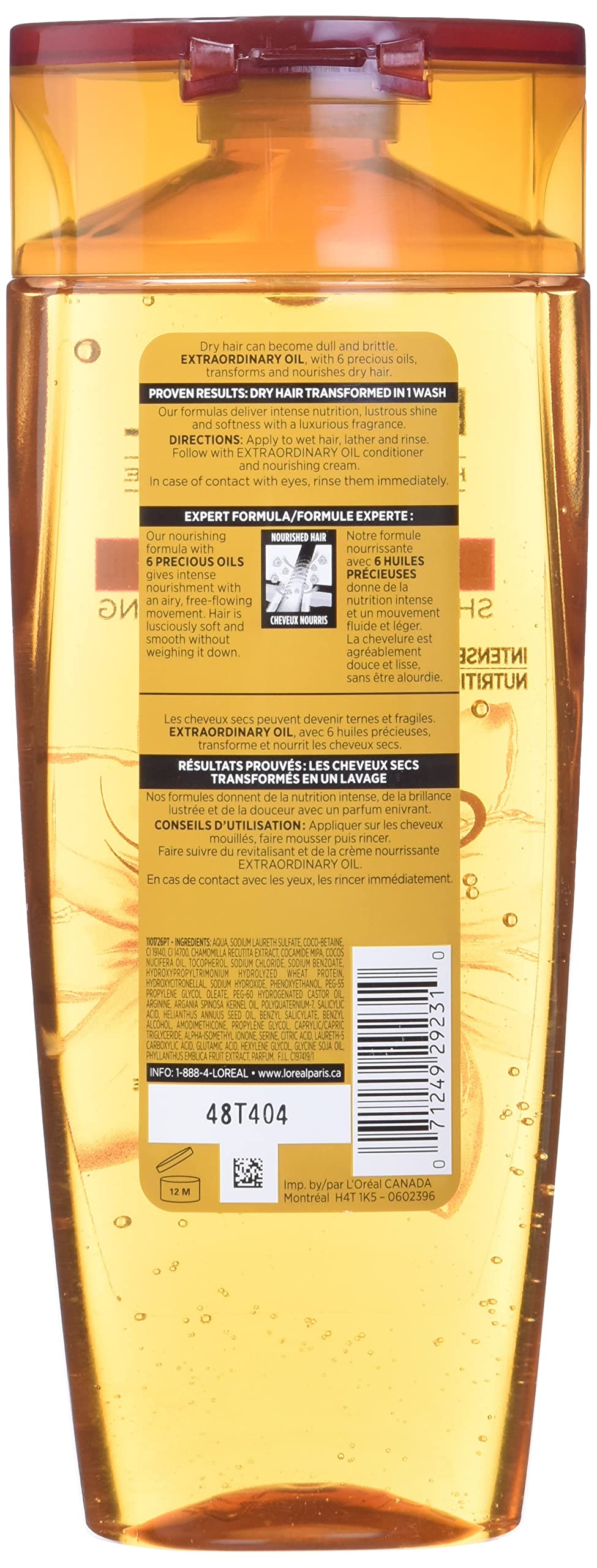L'Oreal Paris Extraordinary Oil Nourishing Shampoo 12.6 oz Beauty & Personal Care L'Oreal Paris