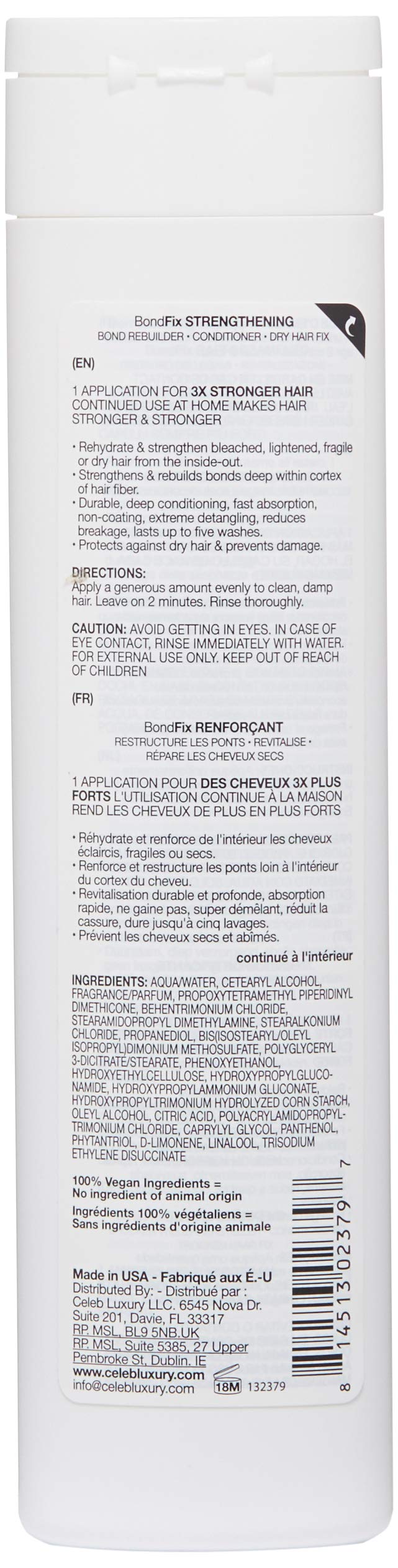 Celeb Luxury Moisturizing Hair Conditioner Mask, BondFix Bond Rebuilder Daily Hydration, Deep Hair Conditioner Treatment For Strong Healthy Hair Beauty & Personal Care Celeb Luxury