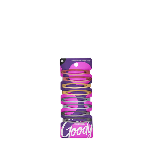 Goody Snap & Go Contour Clips, Assorted Metallic Colors, 8CT Beauty & Personal Care GOODY