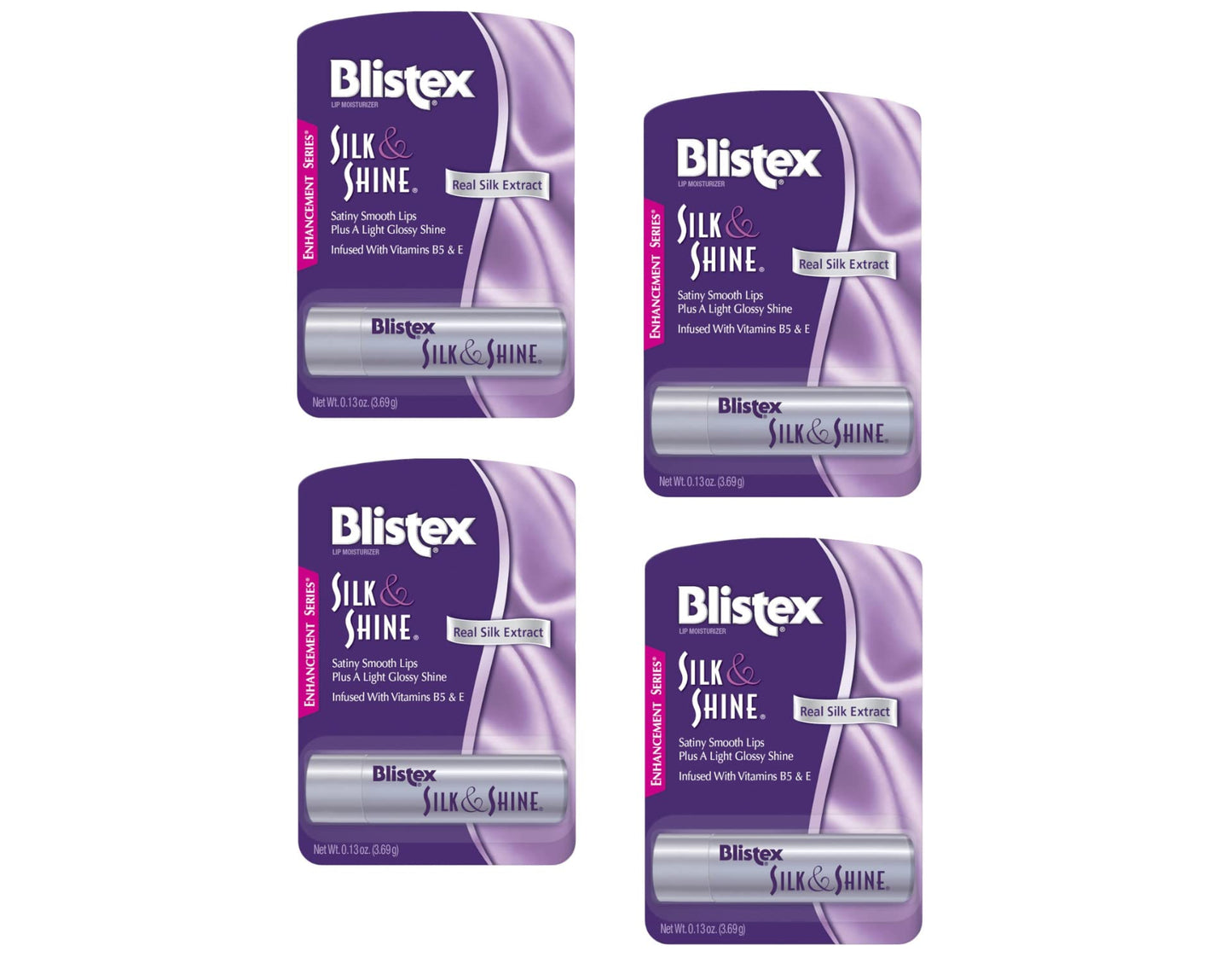 Blistex Silk & Shine Lip Moisturizer 0.13 oz Pack of 4 Beauty and Personal Care Blistex