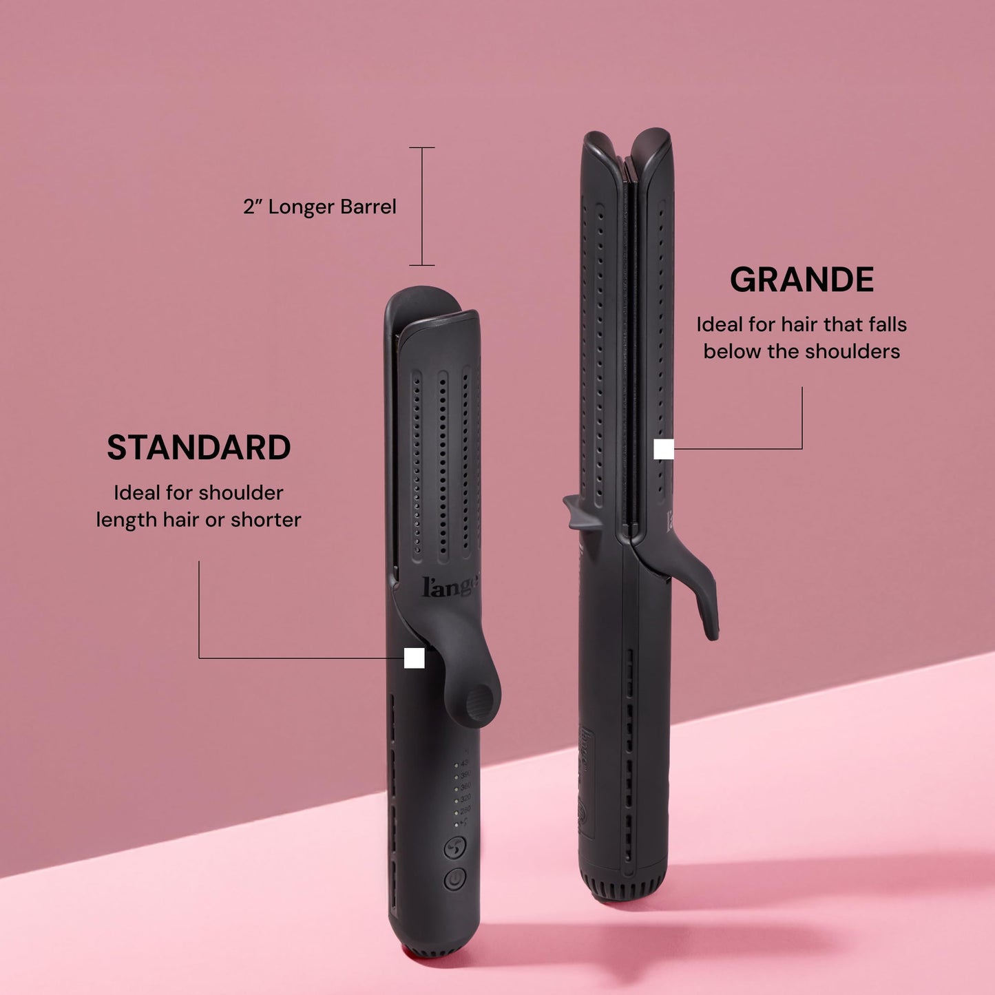 L'ANGE HAIR Le Duo Grande 360° Airflow Styler | 2-in-1 Curling Wand & Titanium Flat Iron Professional Hair Straightener and Curler with Cooling Air Beauty & Personal Care L'ANGE HAIR