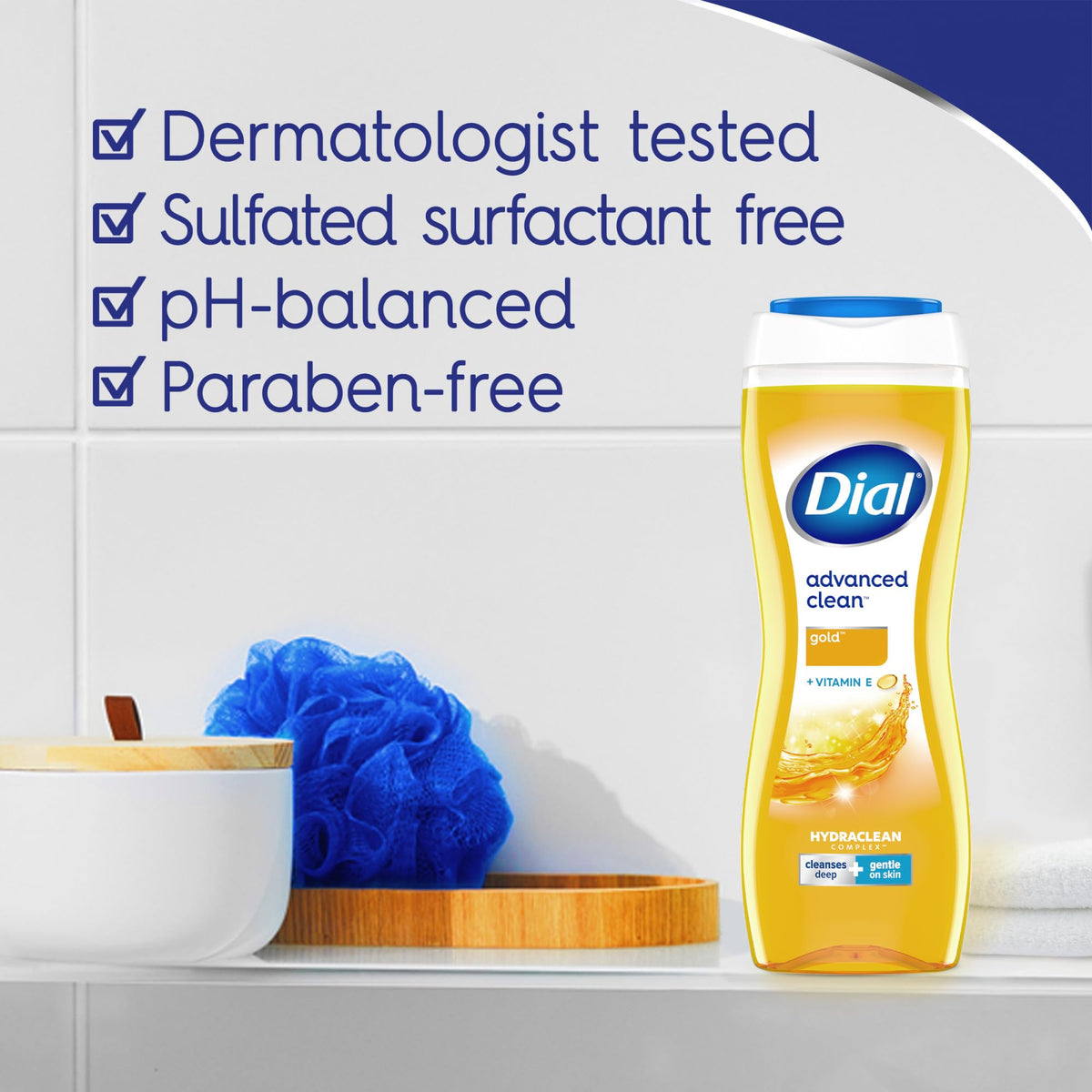 Dial Body Wash, Advanced Clean Gold, 16 fl oz, Pack of 6 Beauty & Personal Care Dial