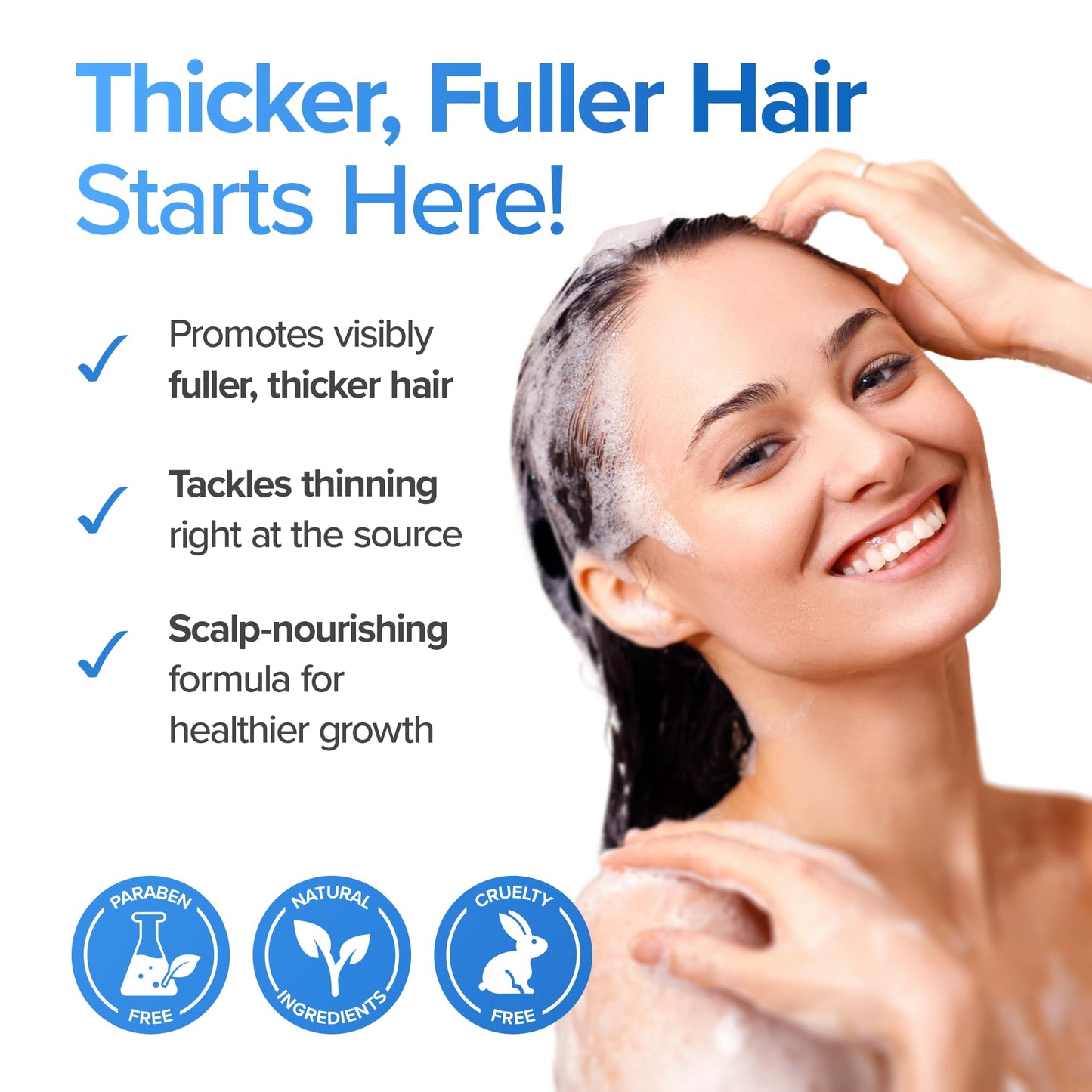 Biotin Hair Growth Shampoo and Conditioner Set - Sulfate Free, Deep Conditioner for Dry Damaged Hair - Made in USA (4 oz) Beauty & Personal Care DermaChange