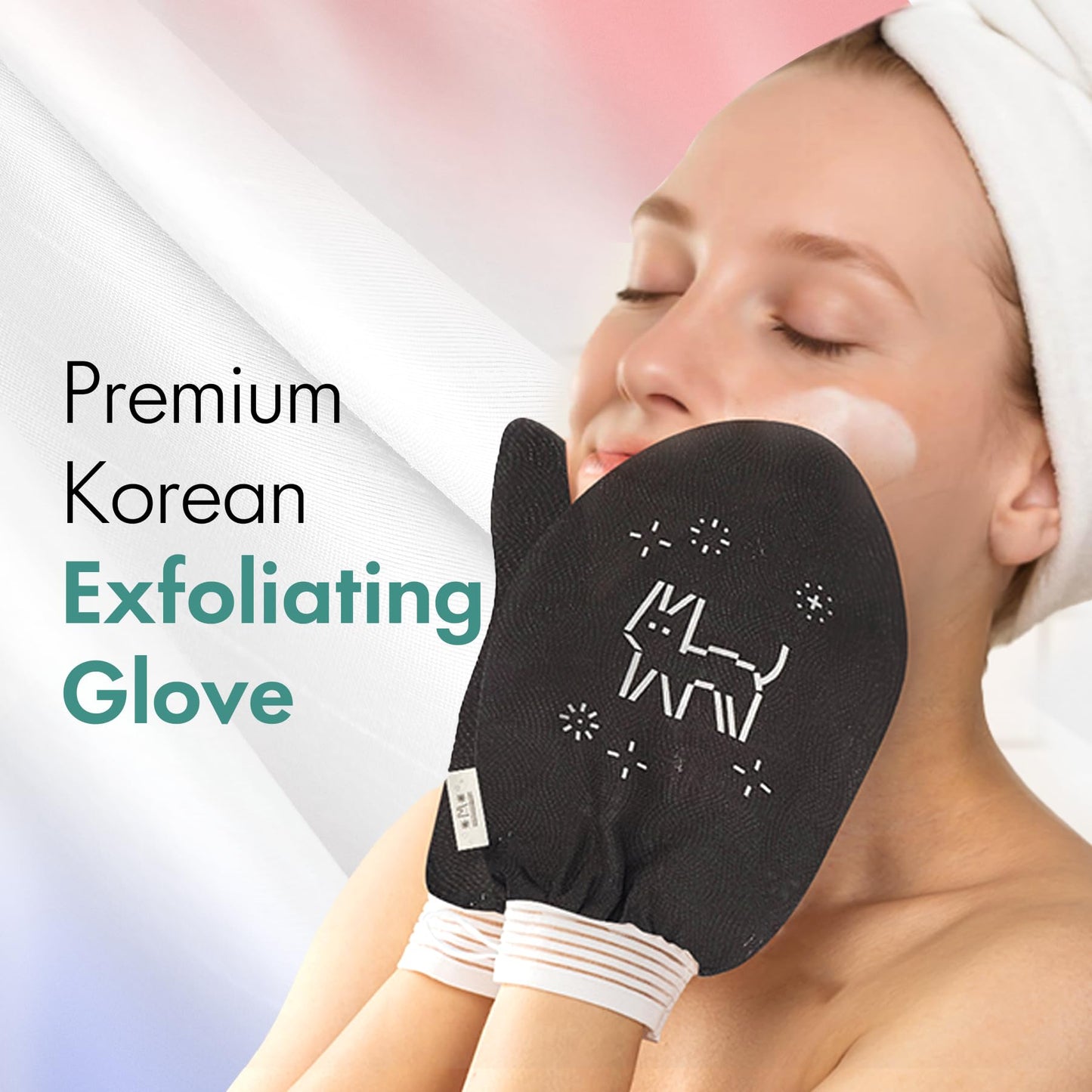 Ttaemigo Band White Exfoliating Mitt for Body (2pc) - ttaemigo is a premium exfoliating mitt made from the secret exfoliation method of the Korean Beauty and Personal Care ttaemigo