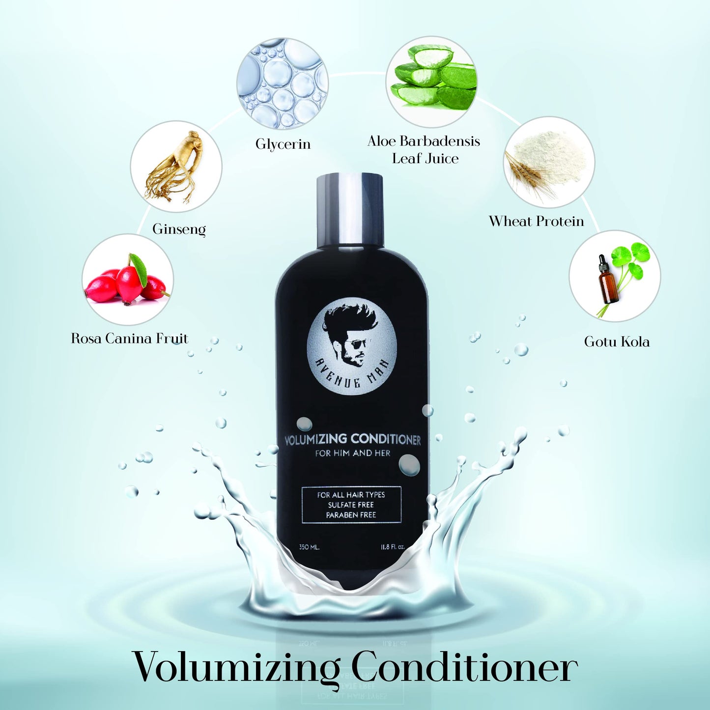 Avenue Man Volumizing Conditioner (12 Fl Oz) - Hair Products For Men - Volumizing and Hydrating Conditioner with Herbal Extracts Beauty & Personal Care Avenue Man