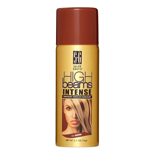 High Beams Intense Temporary Spray On Hair Color, Brown, 2.7 Oz,Pack of 3 Beauty & Personal Care High Beams
