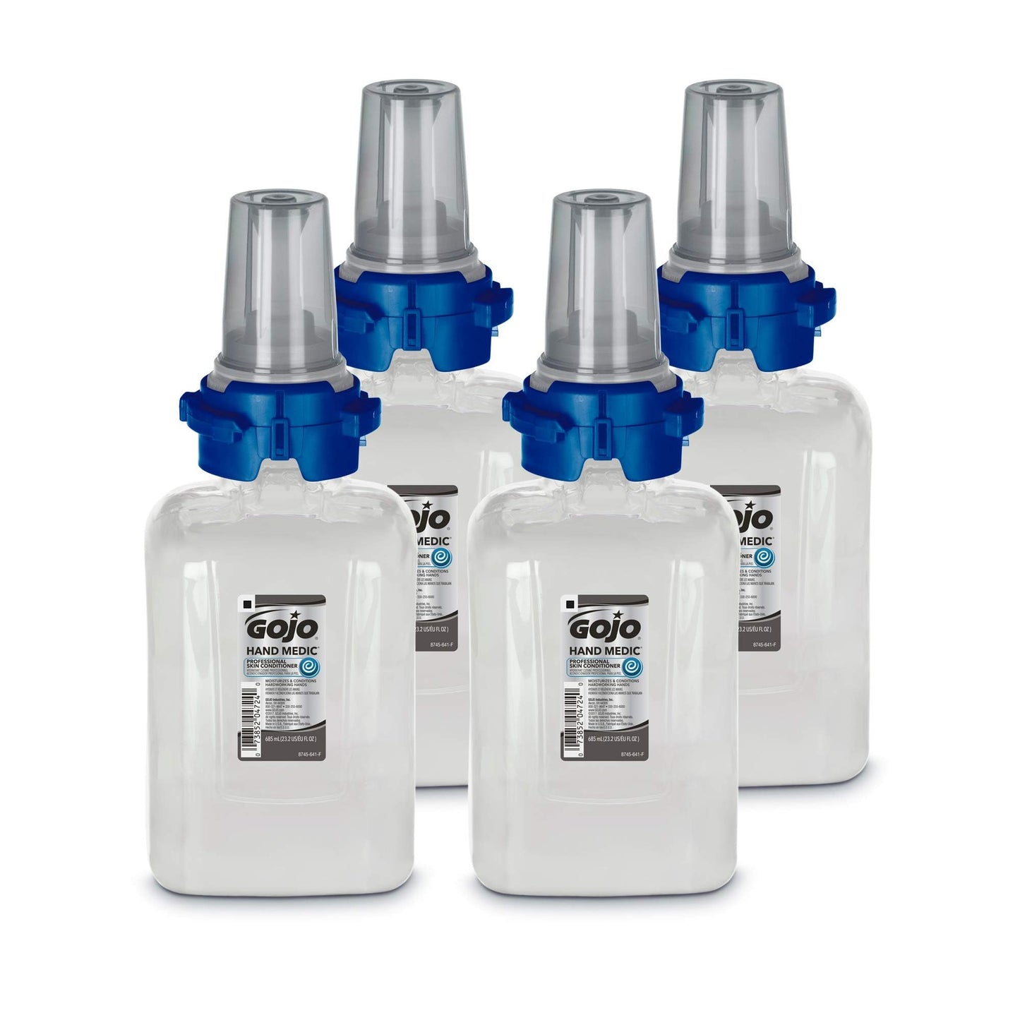 GOJO HAND MEDIC Professional Skin Conditioner for Industrial Environments, Fragrance Free, 685 mL Conditioner Refill ADX-7 Dispenser (Pack of 4) Beauty & Personal Care GOJO