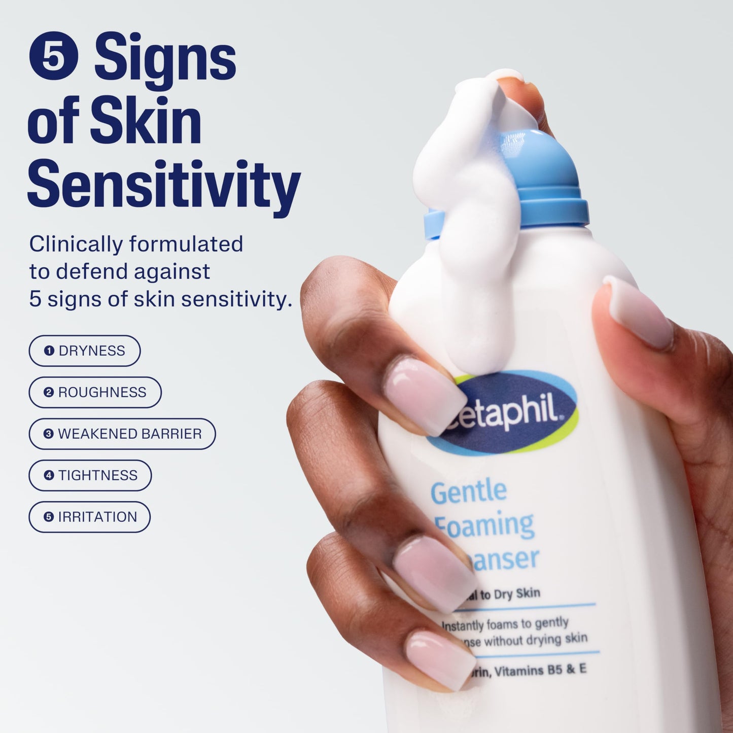Cetaphil Oil Free Gentle Foaming Cleanser For Dry to Normal, Sensitive Skin, 8oz Pack of 2, Made with Glycerin and Vitamins B5 and E, Dermatologist Beauty & Personal Care Cetaphil