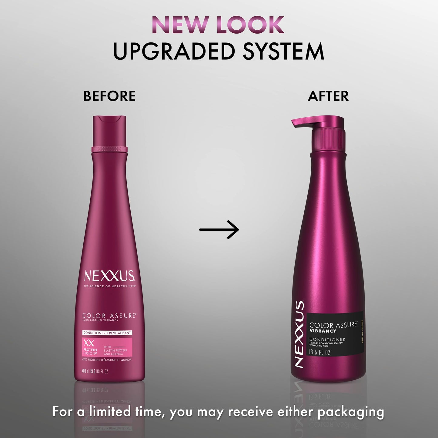 Nexxus COLOR ASSURE Conditioner for Vibrancy for Color Treated Hair Powered by CHROMABOND SEALER with Citric Acid 13.5 oz Beauty & Personal Care Nexxus