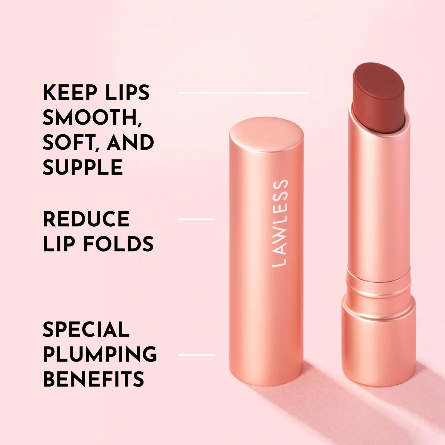 LAWLESS Women's Forget the Filler Lip Plumping Line Smoothing Tinted Balm, Sugarplum, 0.09 Ounce Beauty & Personal Care LAWLESS