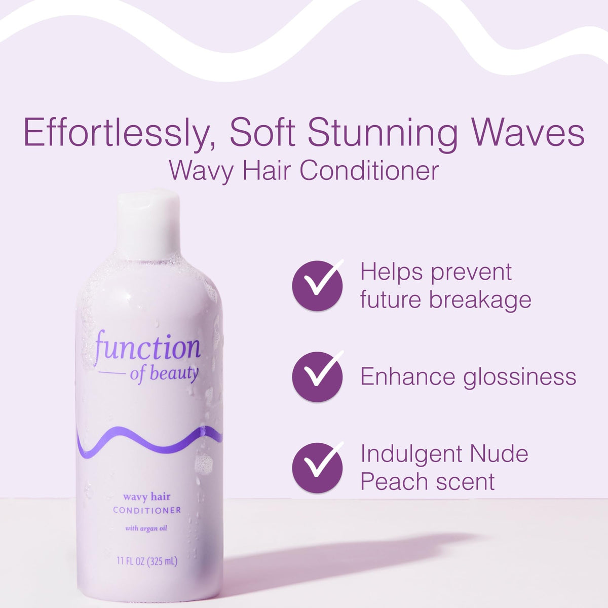Function of Beauty Wavy Hair Conditioner - Frizz Control Hair Care, 2-Pack