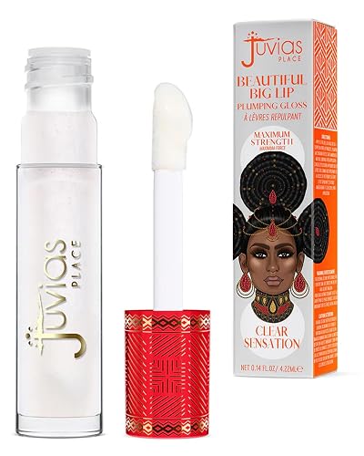 Juvia's Place Beautiful Big Lip Plumper - Clear Sensation | Crystal Clear Gloss with Maximum Plumping Power, & Defined Lips | Hydrating & High-Shine Beauty & Personal Care Juvia's Place