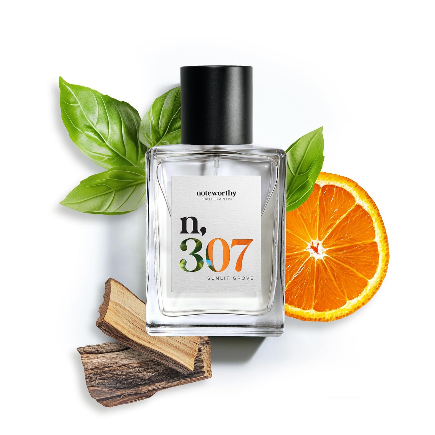 Noteworthy n,307 Sunlit Grove Eau De Parfum - Mandarin, Basil, Sandalwood | Sophisticated, Warm Fragrance for Any Occasion | Long-lasting Unisex Beauty & Personal Care Noteworthy