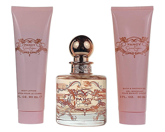 Fancy for Women by Jessica Simpson 3 PC Gift Set (EDP 3.4 oz + B/L 3 oz + S/G 3 oz) Beauty & Personal Care Jessica Simpson