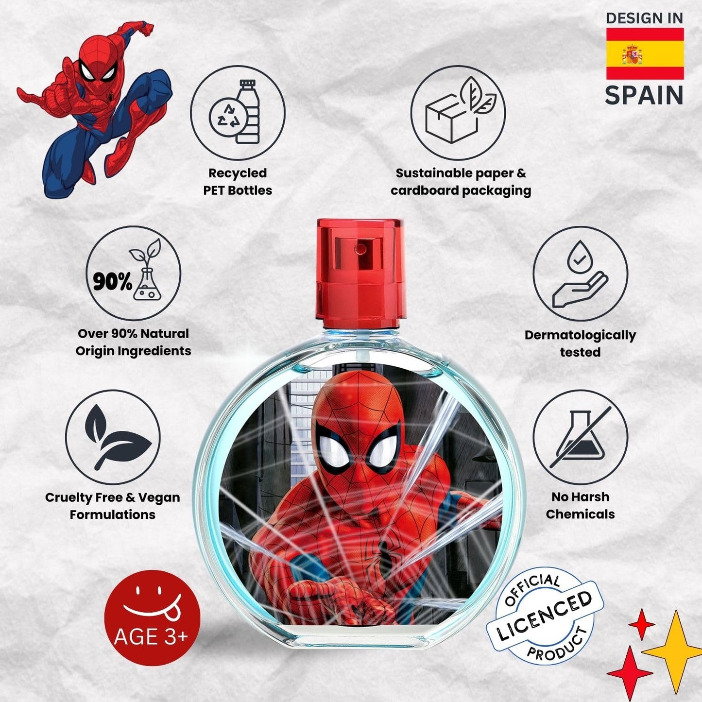 Spiderman Eau de Toilette Spray, Ultimate, 3.4 Ounce Beauty & Personal Care Air-Val