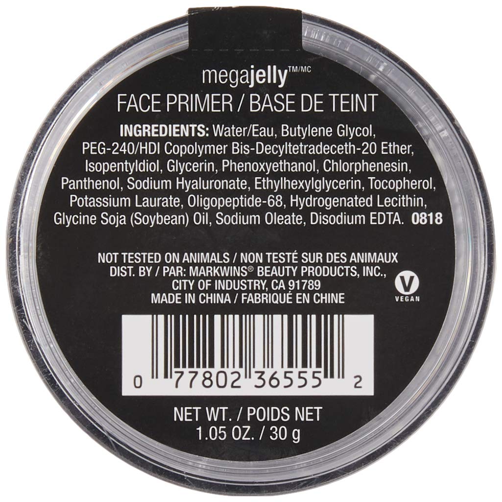 wet n wild Mega Jelly Jelly Face Primer, Clear Canvas 104A, 1.05 oz Beauty & Personal Care wet n wild