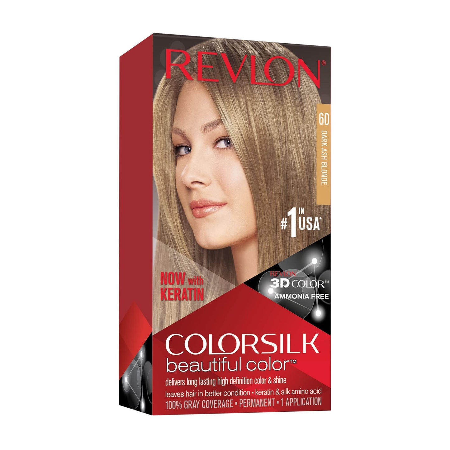 REVLON COLORSILK DARK ASH BLONDE #60 HAIR COLOR Beauty & Personal Care REVLON