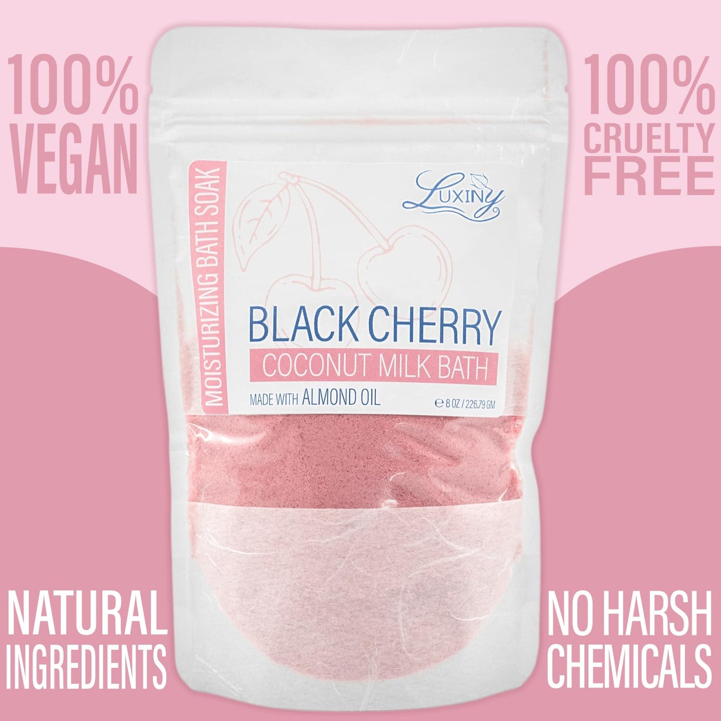 Luxiny Vegan Milk Bath Soak Made with Moisturizing Coconut Milk Powder & Sweet Almond Oil for a Bath Bomb Dust Soothing Fizz & Relaxing Soak, 8 oz.… Beauty & Personal Care Luxiny