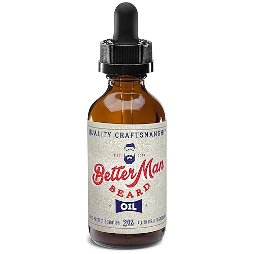 BETTER MAN BEARD Beard Oil - 2 oz All-Natural Leave-in Beard Conditioner with Therapeutic Grade Essential Oils & 100% Natural Formula - Oil1 Beauty & Personal Care BETTER MAN BEARD EST. 2014