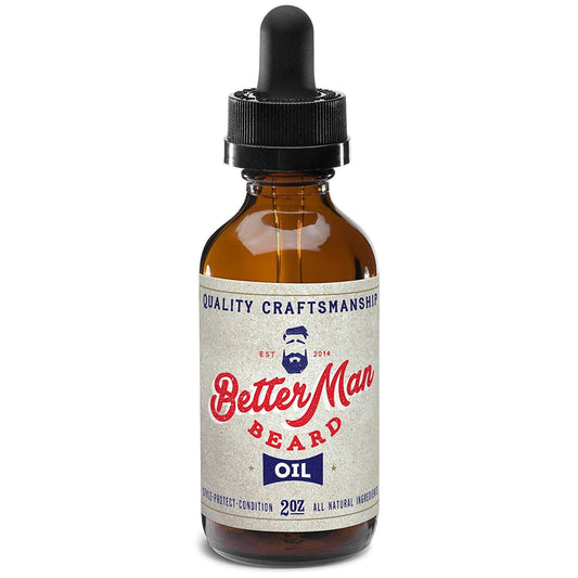 BETTER MAN BEARD Beard Oil - 2 oz All-Natural Leave-in Beard Conditioner with Therapeutic Grade Essential Oils & 100% Natural Formula - Oil1 Beauty & Personal Care BETTER MAN BEARD EST. 2014